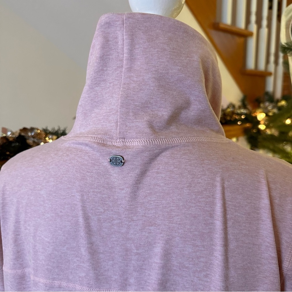 Gaiam Dusty Pink Sweatshirt with Cowl Neck Size Medium - Picture 5 of 6